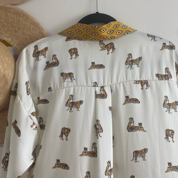 zara dress tiger print